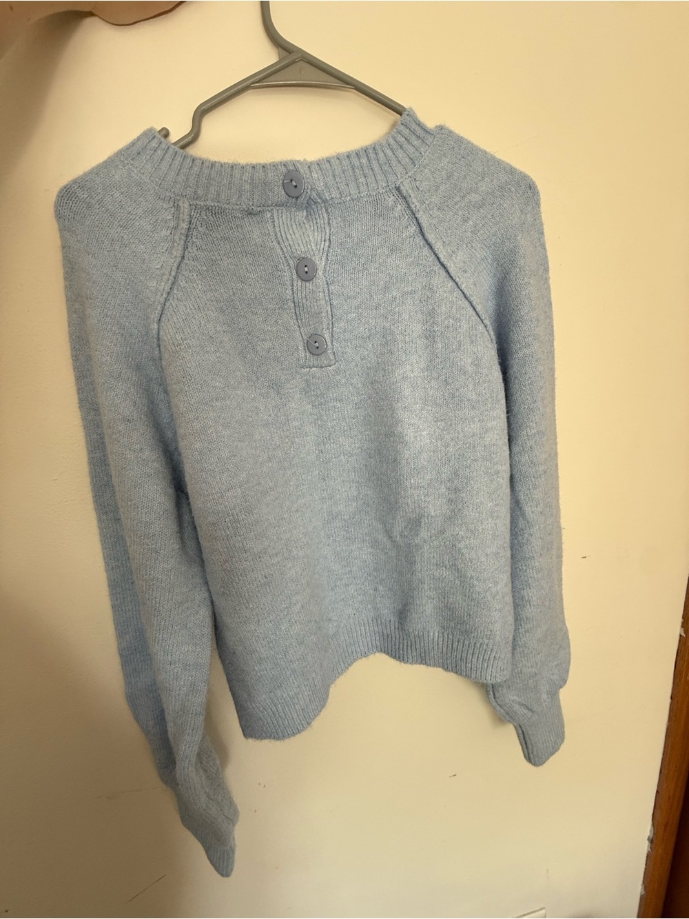 Princess Polly Light Blue Buttoned Women’s Knit Sweater